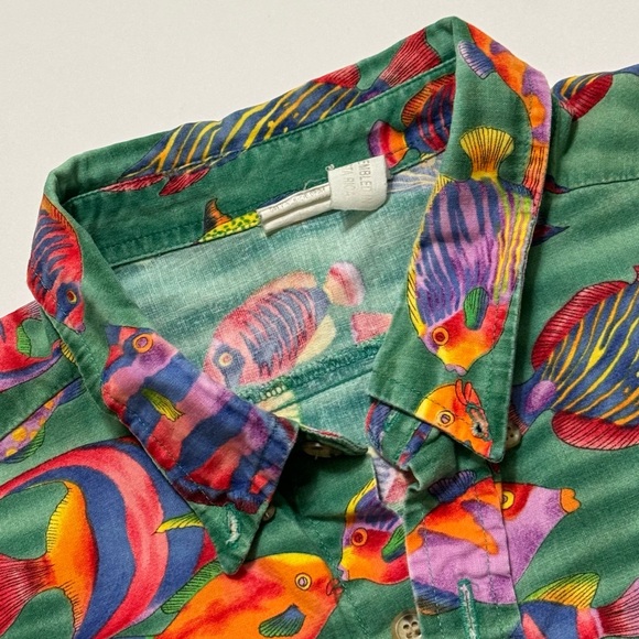 Vintage 90’s Tropical Button Down - Picture 3 of 4